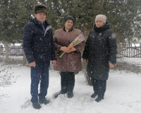 Поздравили с праздником весны.