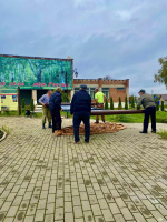 Благоустройство Площади Славы в с . Медвёдово