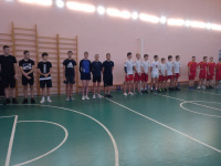 Районные соревнования по баскетболу среди юношей.